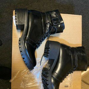 Nature Breeze Law Enforcer 02 Womens Lace Up Combat Boots